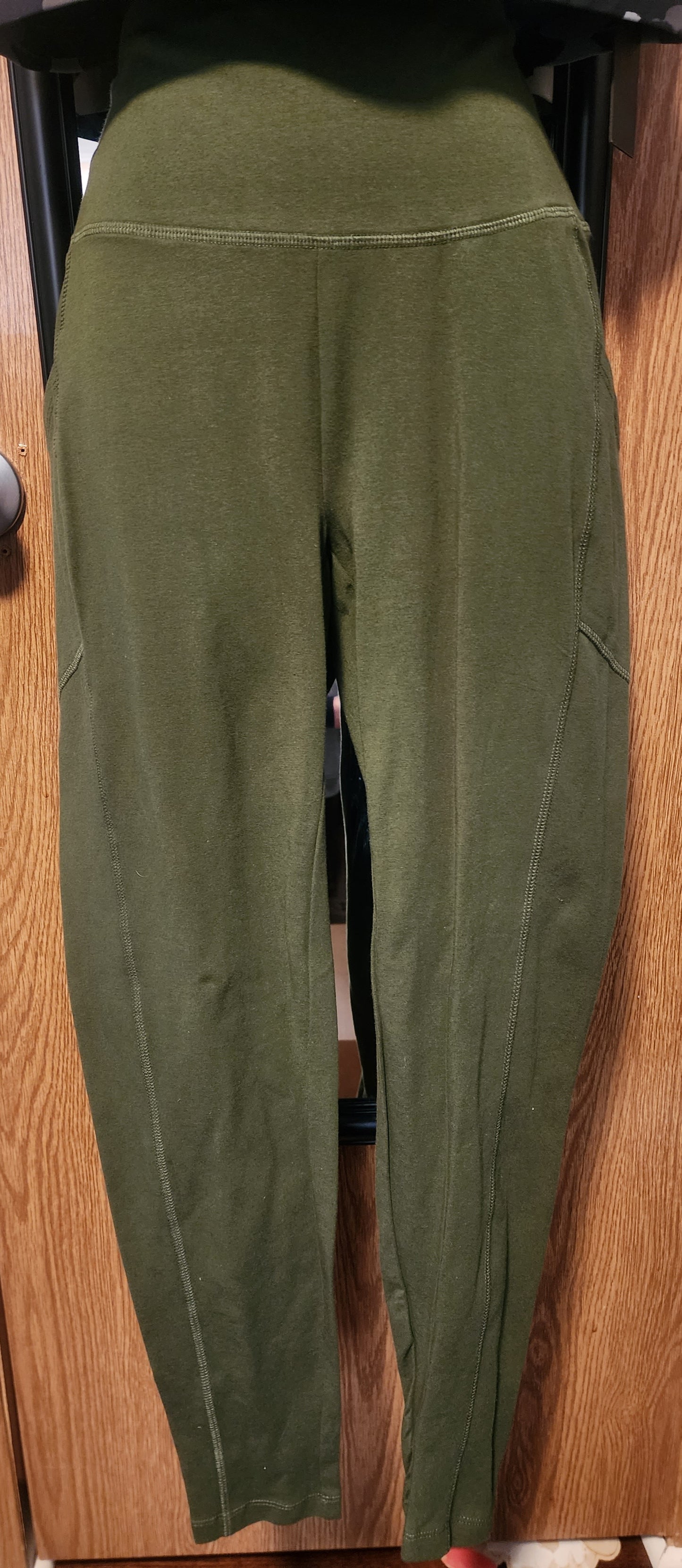 "Ciara" Olive Green Leggings