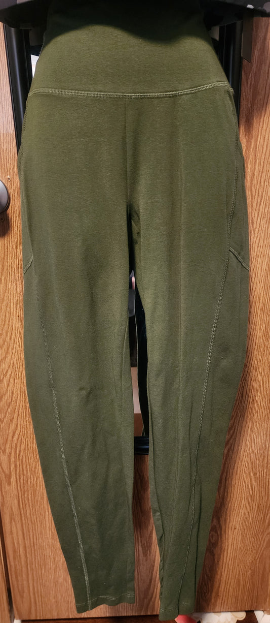 "Ciara" Olive Green Leggings