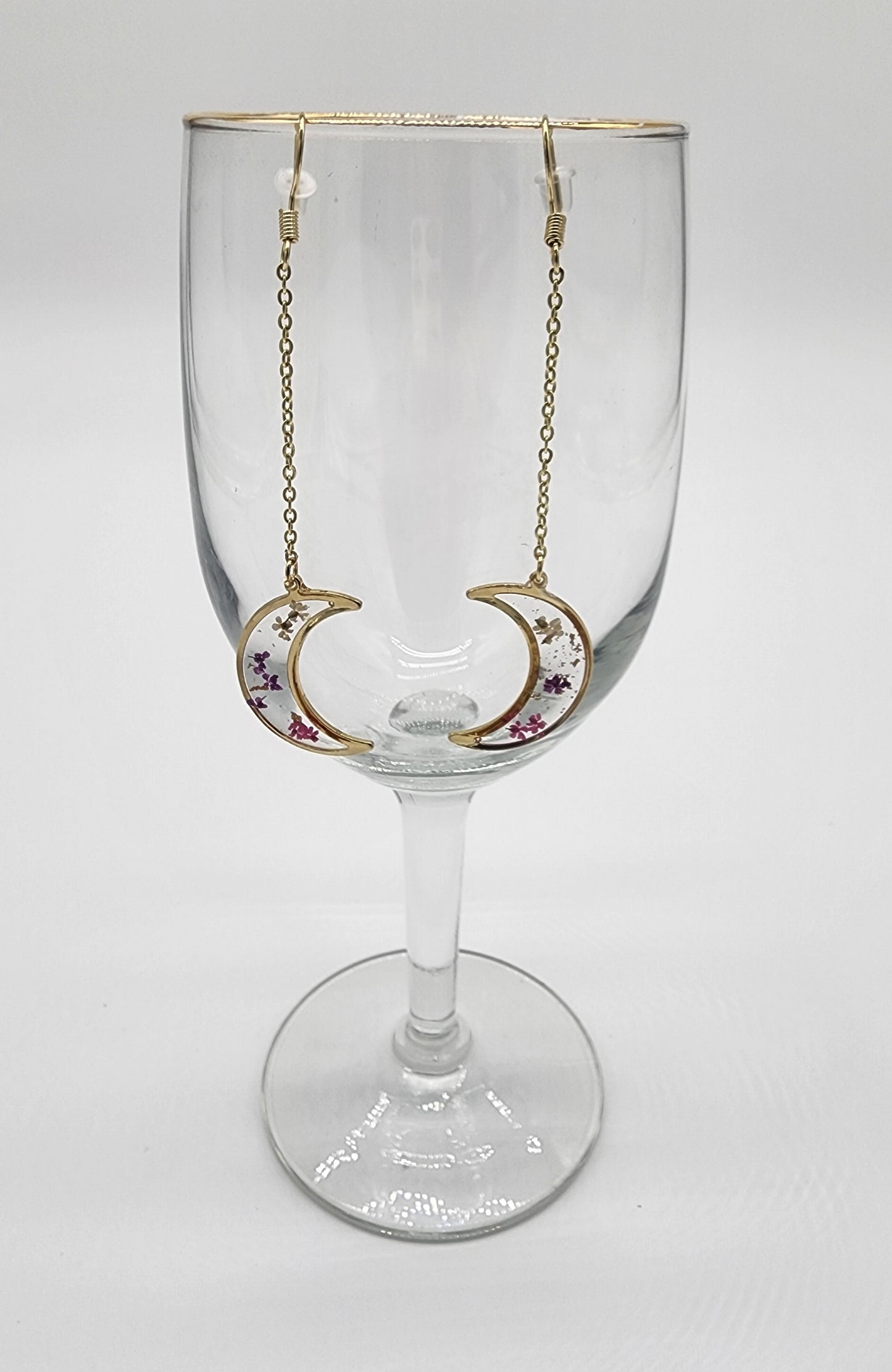 Narciccus Moon Dangling Earrings