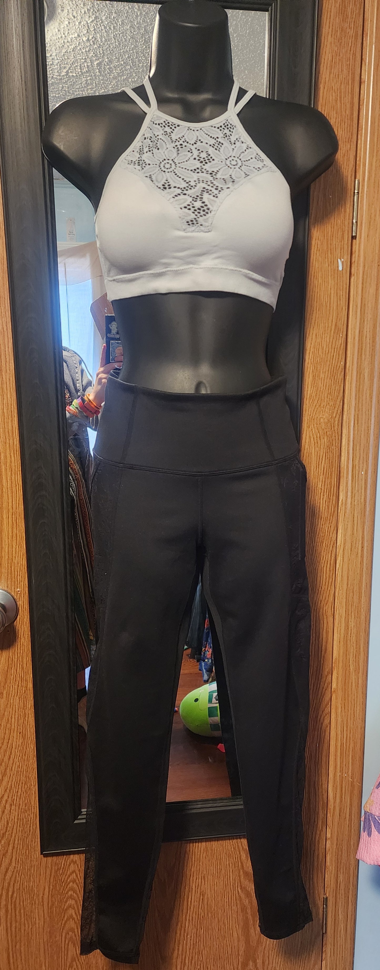 "Rachel" Grey Floral Bralette