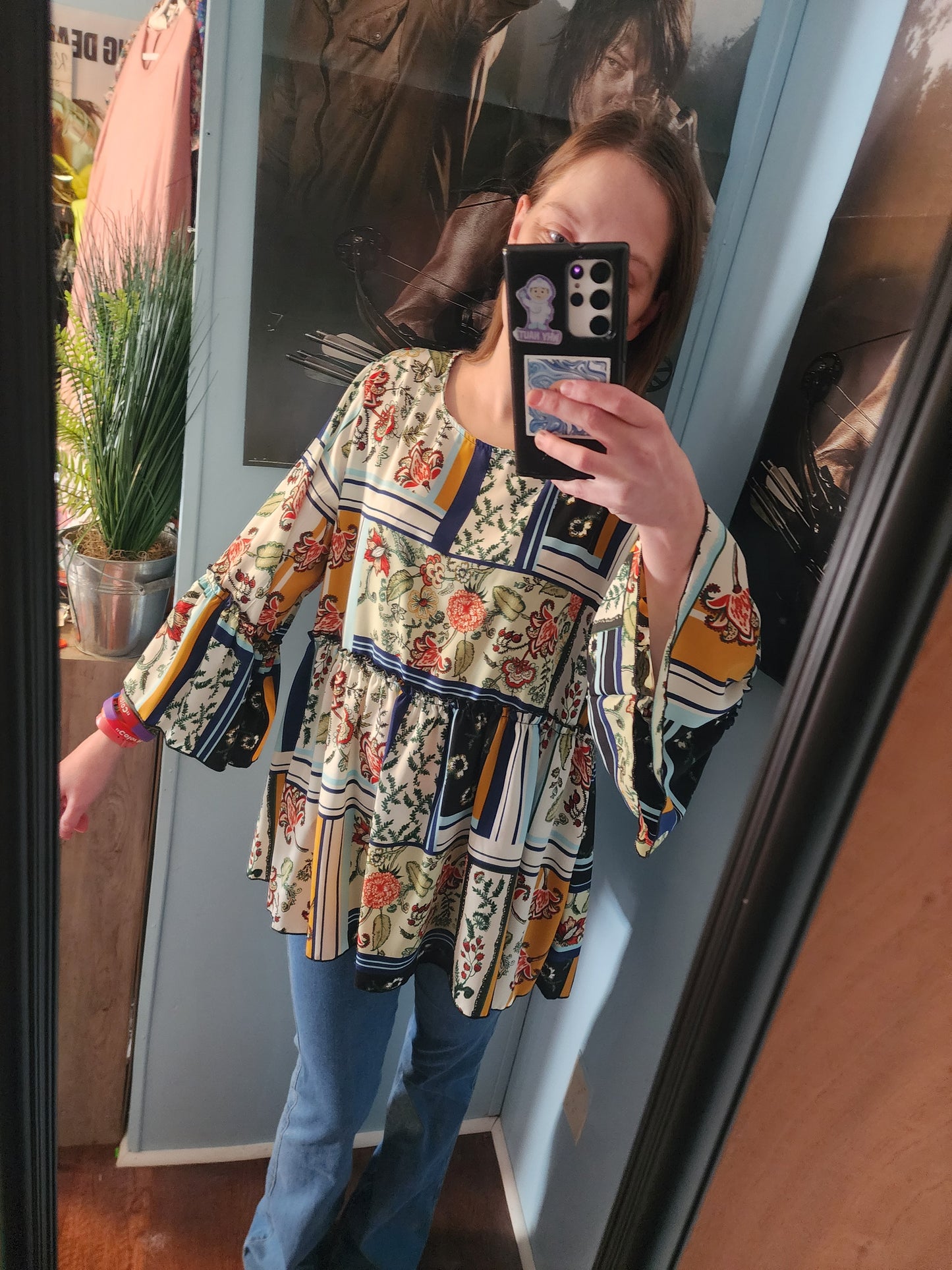 "Teresa" Floral Print Blouse