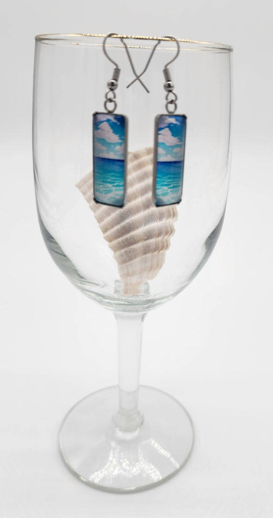 Blue Skies Beach Earrings