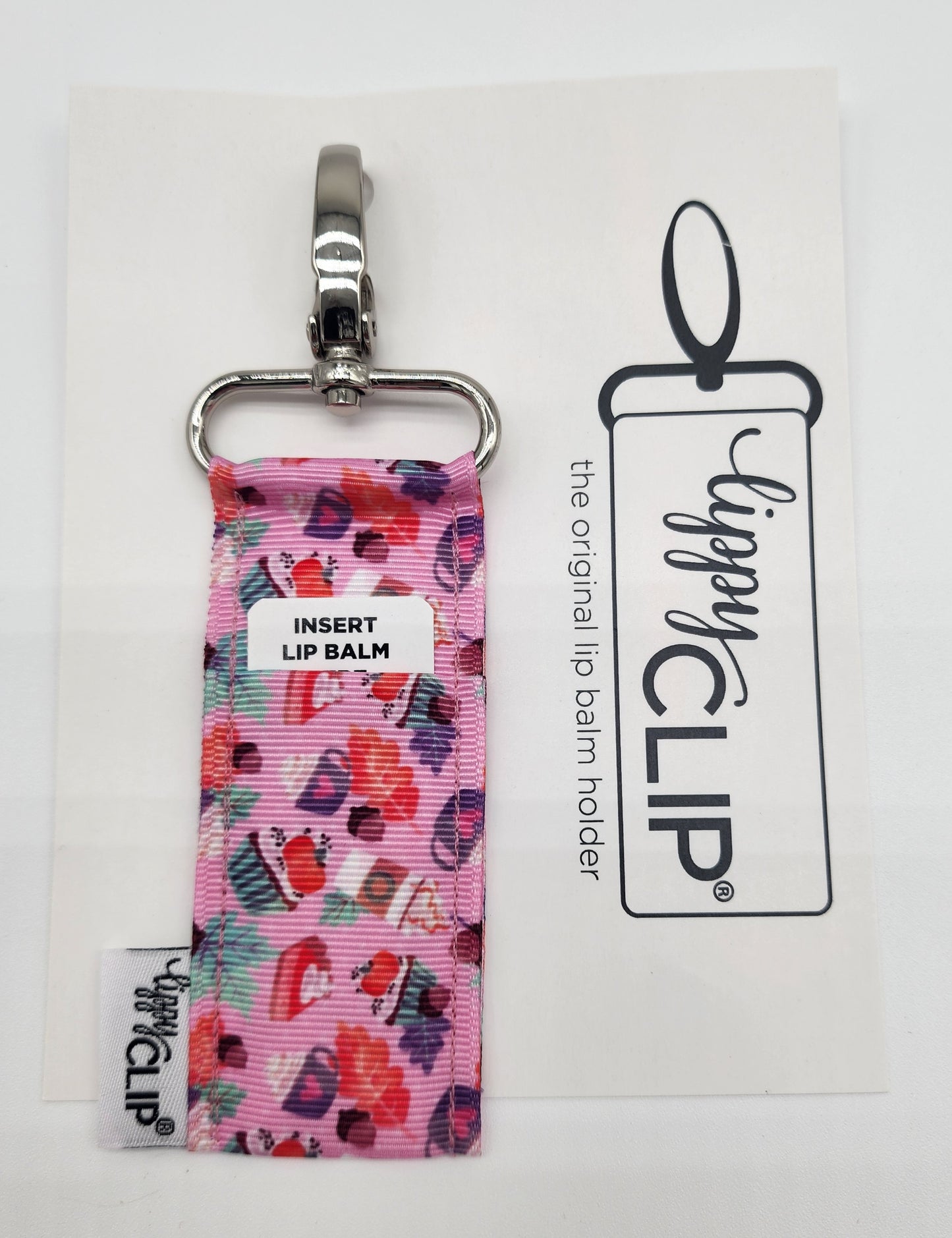 Pink Fall Pattern LippyClip