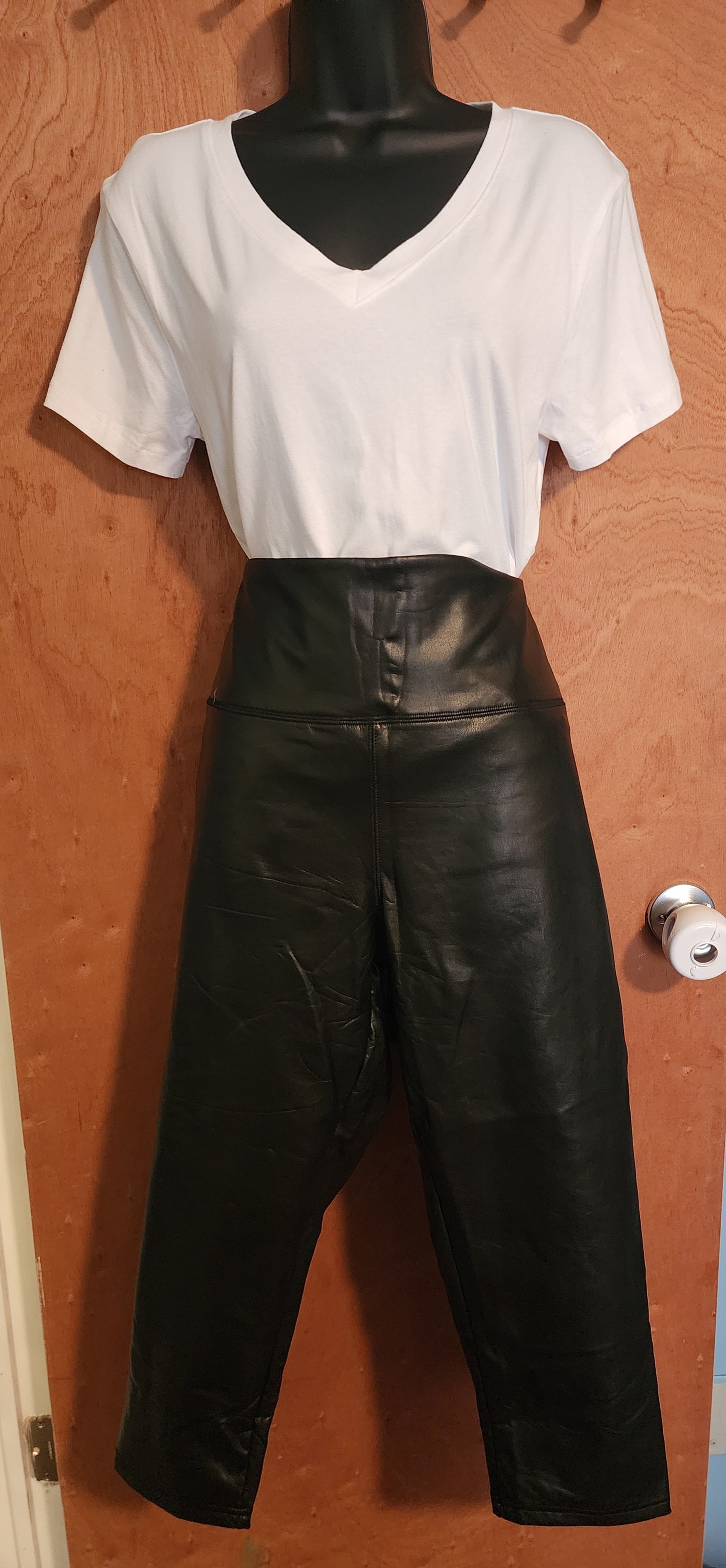 Pleather Capri