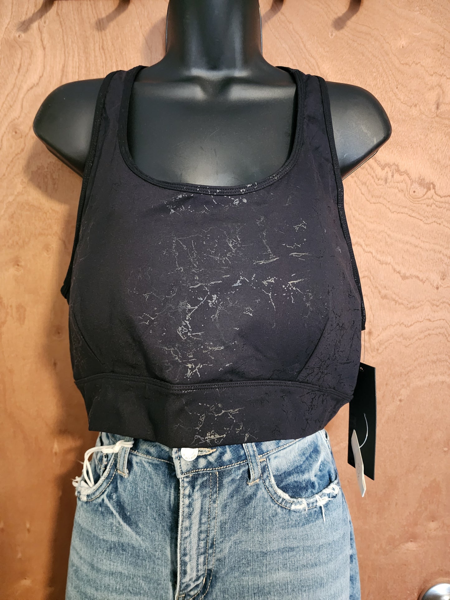 Marble Print Sports Bra