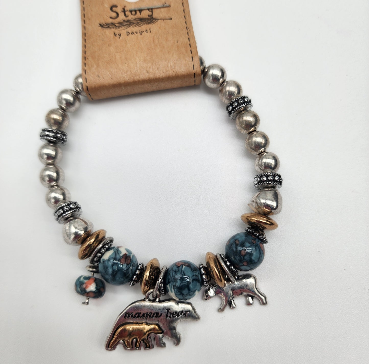 Mama Bear Beaded Bracelet