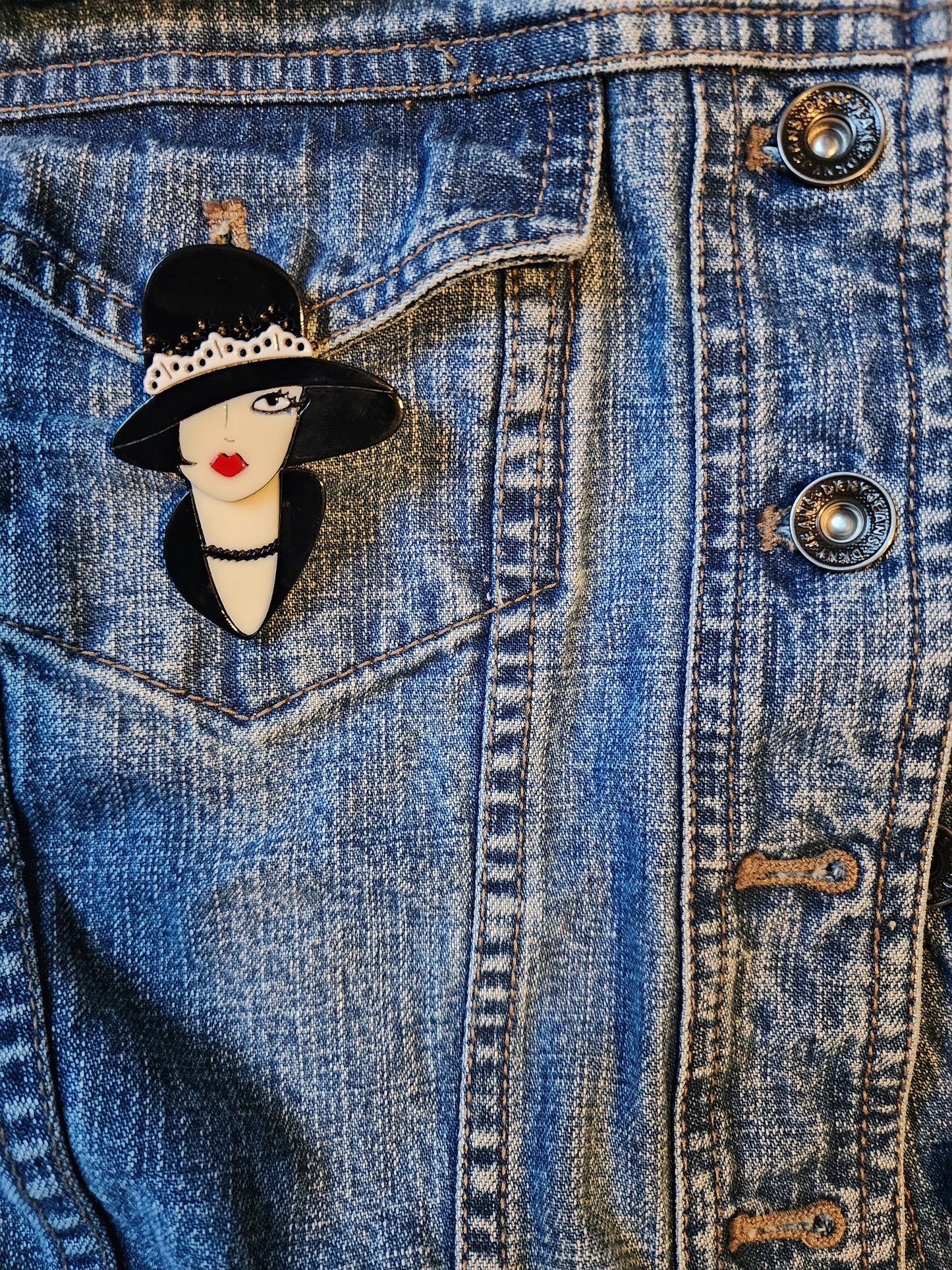 "Rebecca" Pin/ Brooch