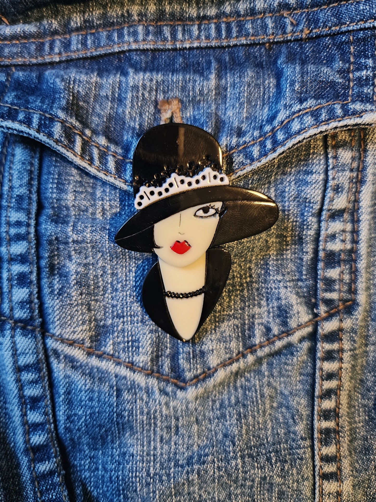 "Rebecca" Pin/ Brooch