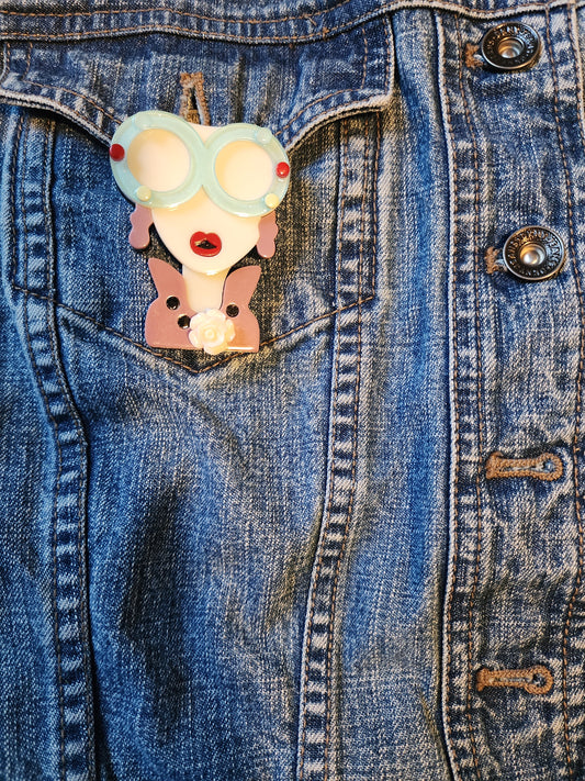 "Ruth" Pin/ Brooch