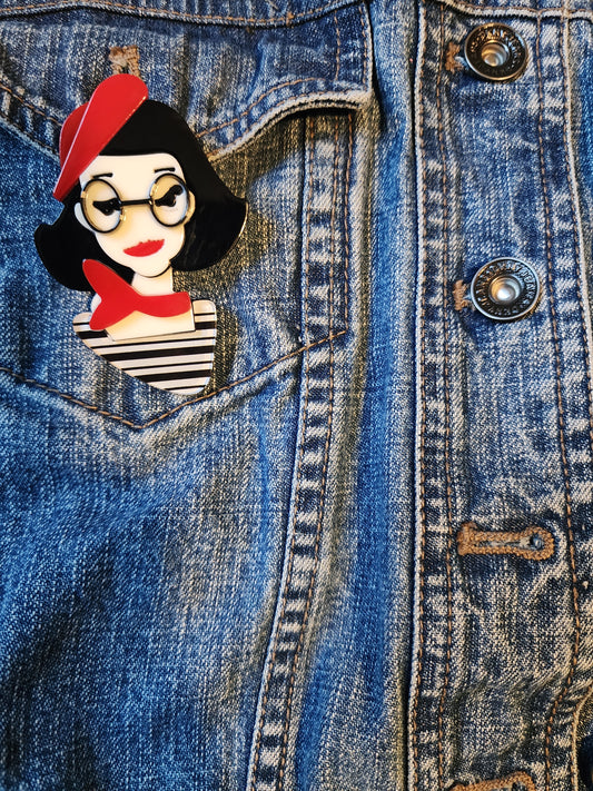 "Sally" Pin/ Brooch