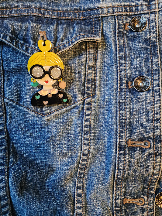 "Tilly" Pin/ Brooch