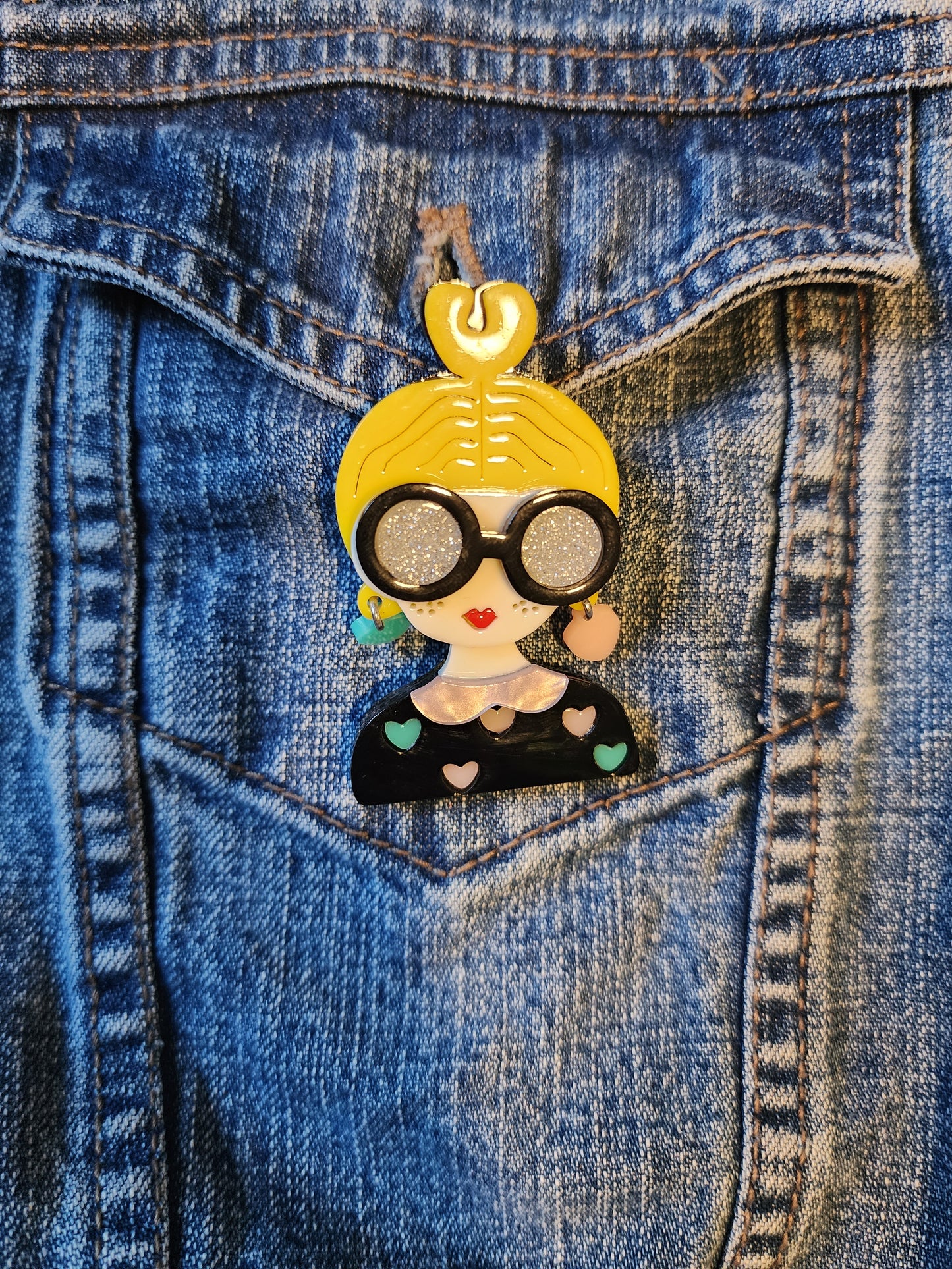 "Tilly" Pin/ Brooch