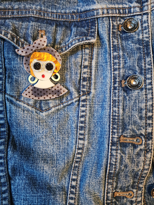 "Bonnie" Pin/ Brooch