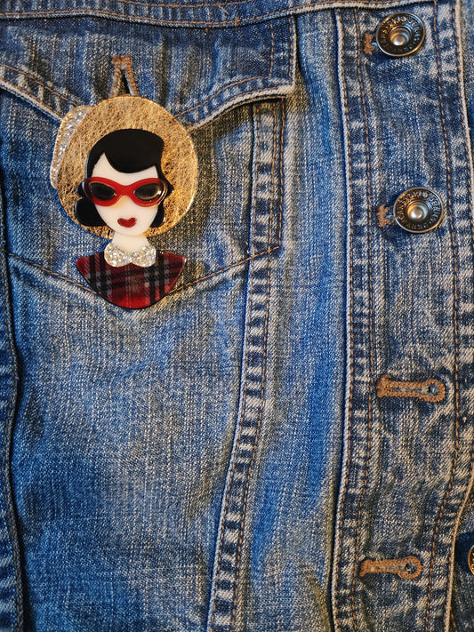 "Rochelle" Pin/ Brooch