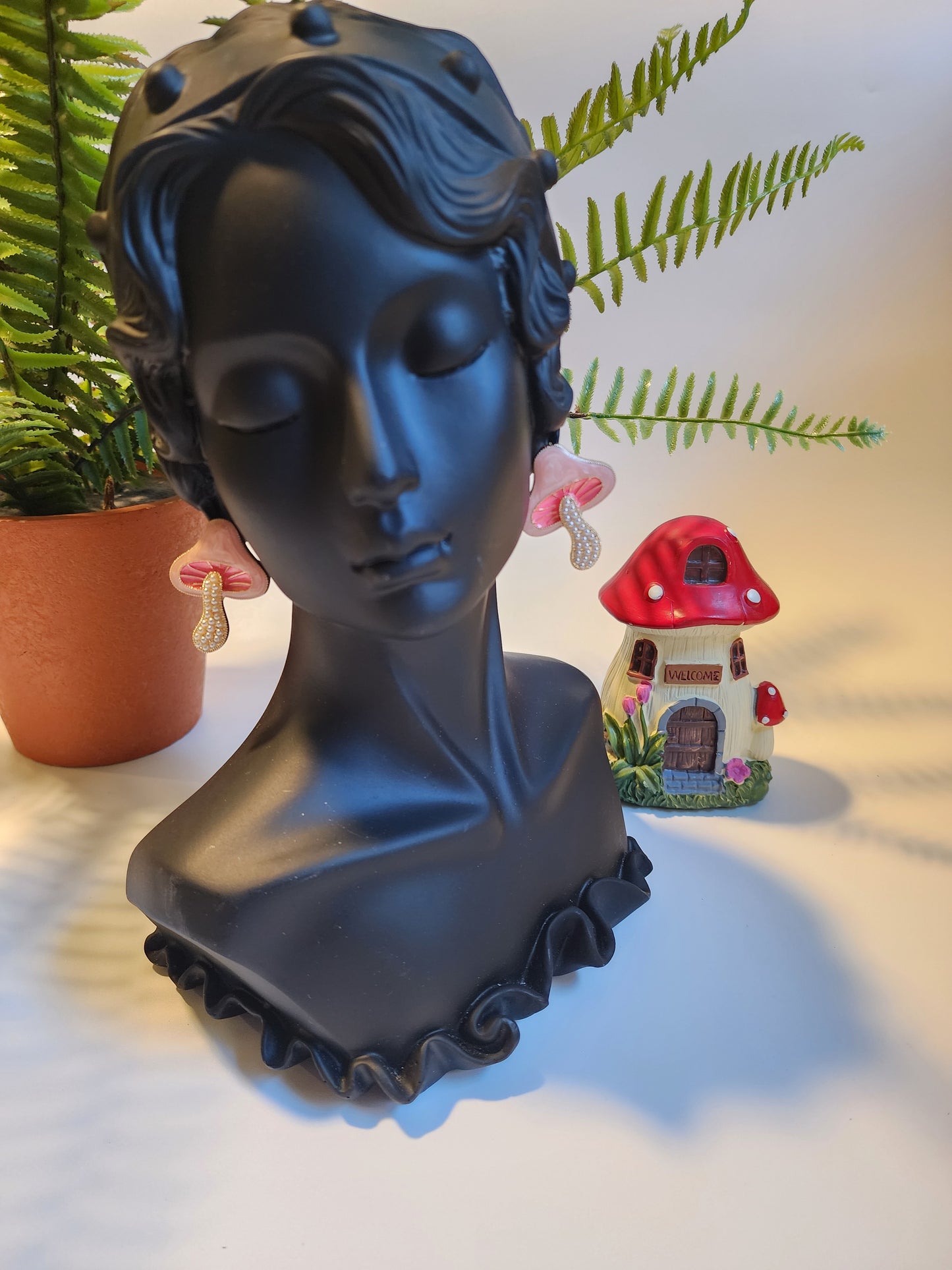 Solid Mushroom Earrings