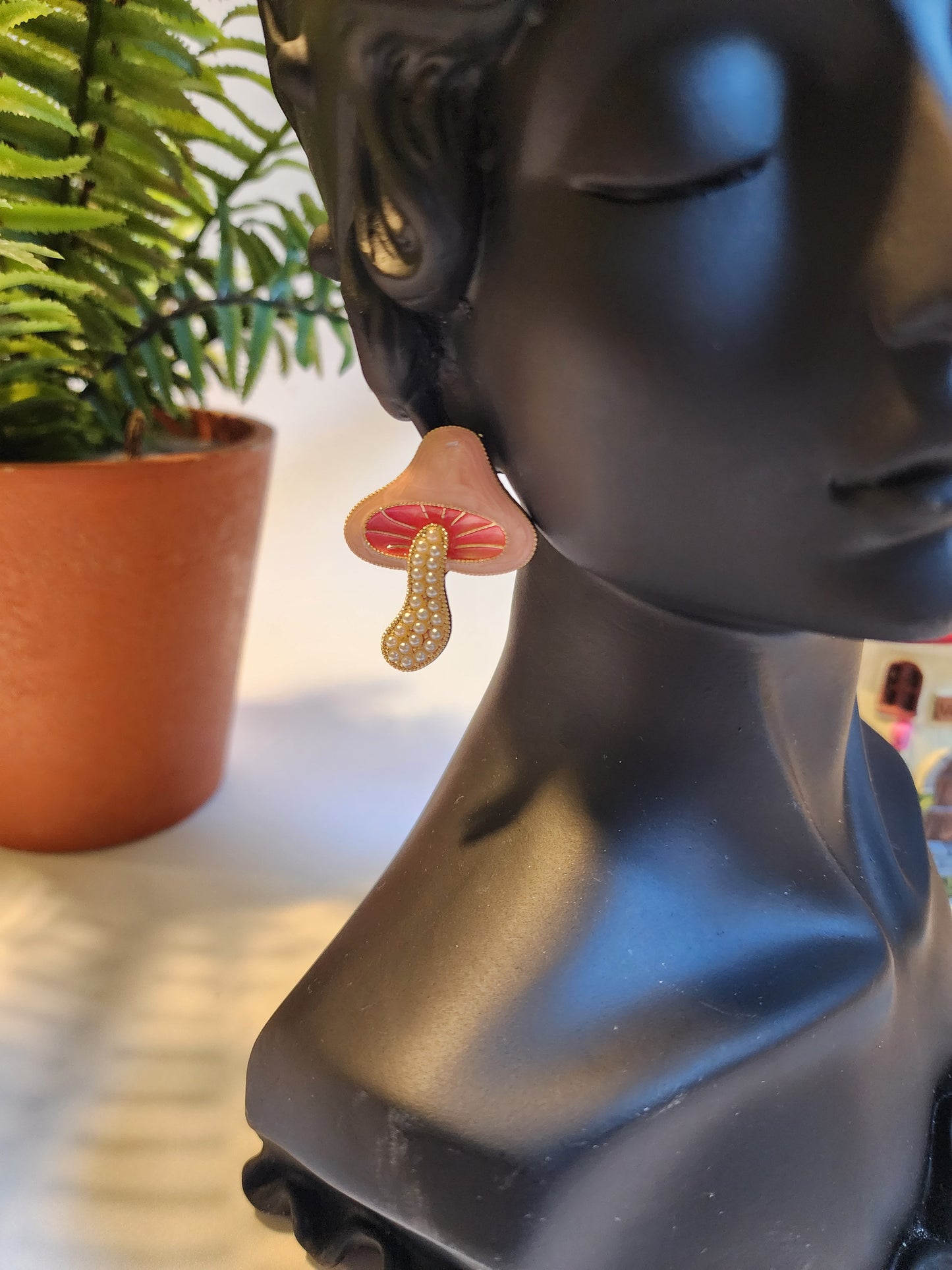 Solid Mushroom Earrings