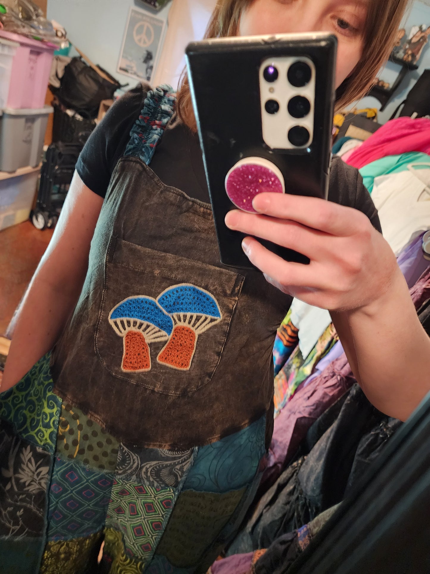Mushroom Overalls/ Bibs