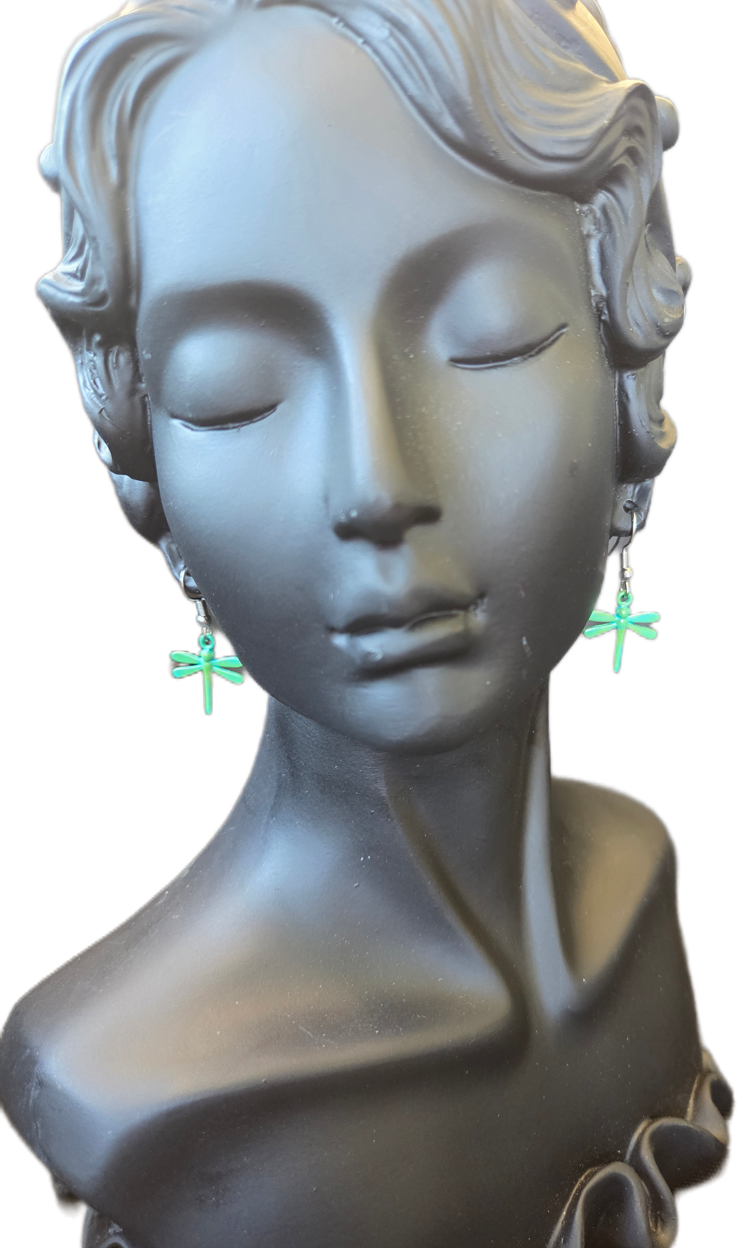 Patina Dragonfly Earrings