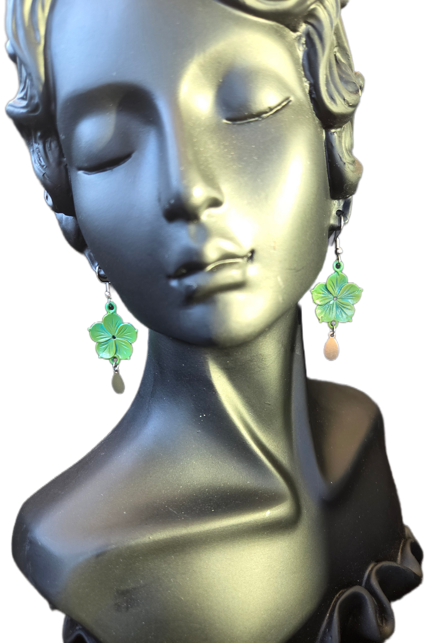 Patina Flower Earrings