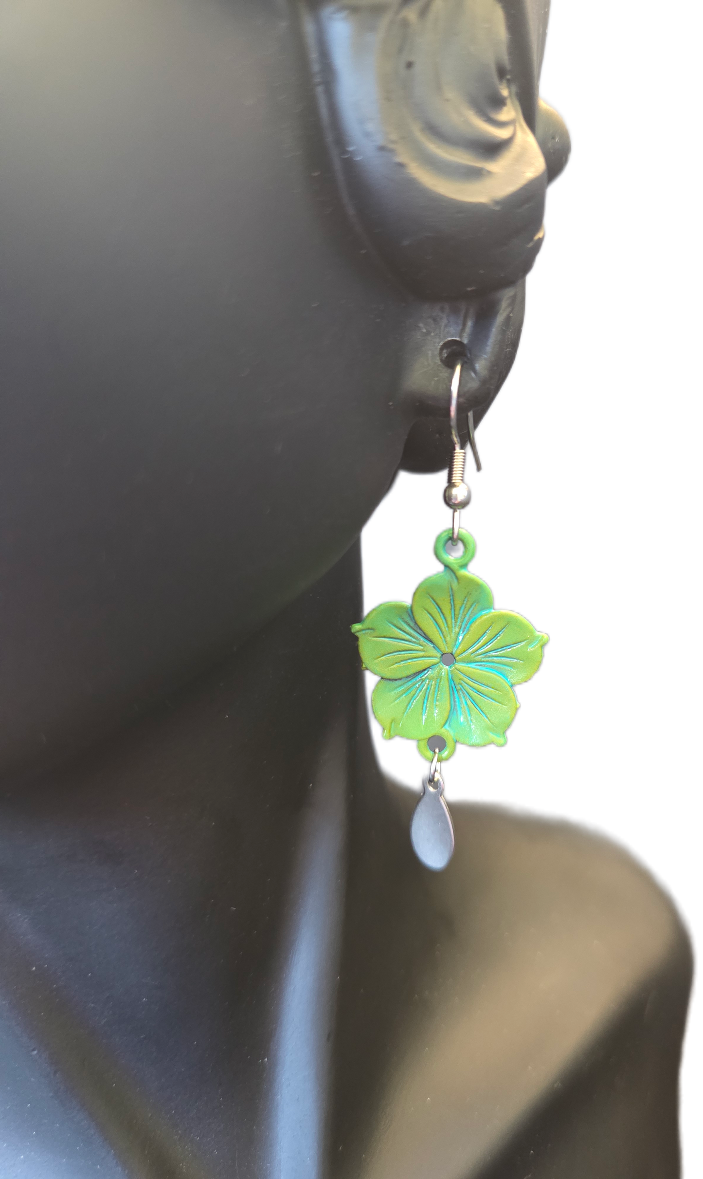 Patina Flower Earrings