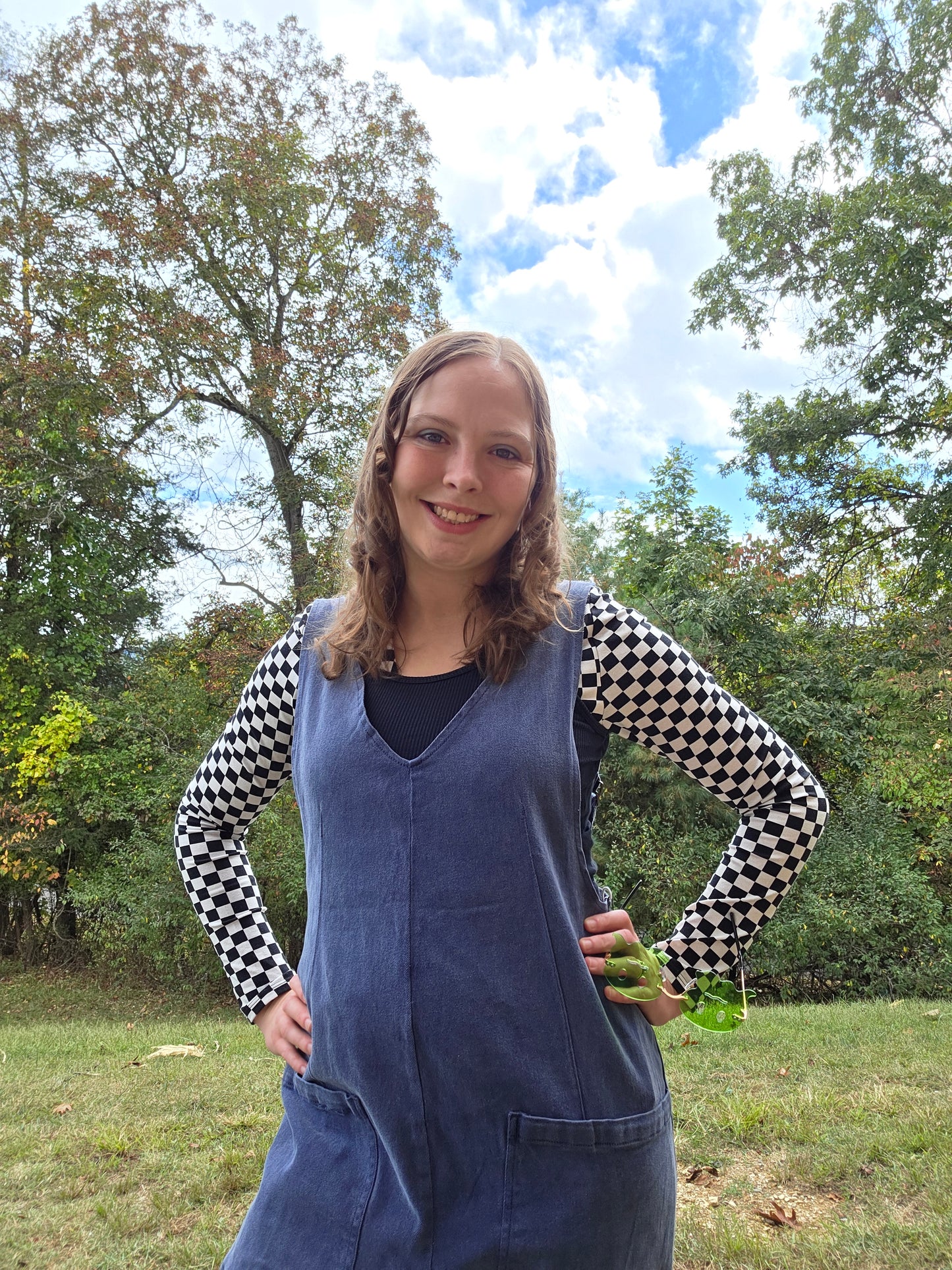 Zenana V Neck Overalls/ Bibs