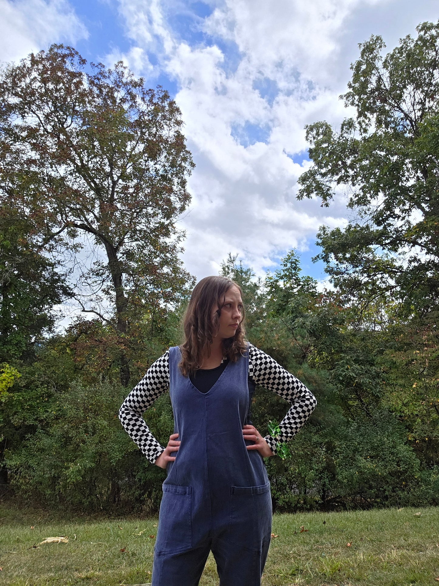 Zenana V Neck Overalls/ Bibs