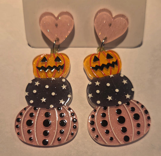 Pumpkin Stack Earrings