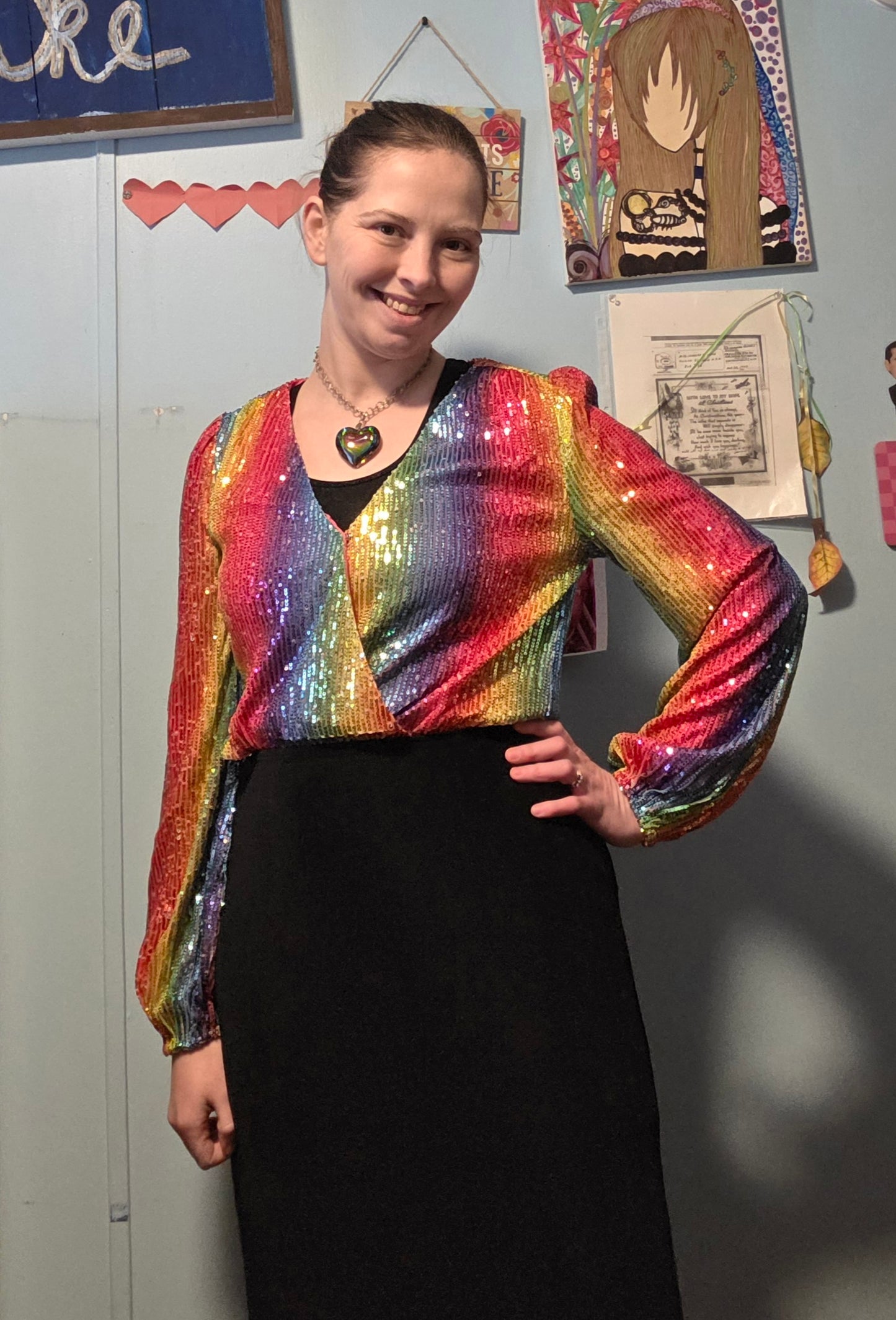 "Cassie" Rainbow Romper