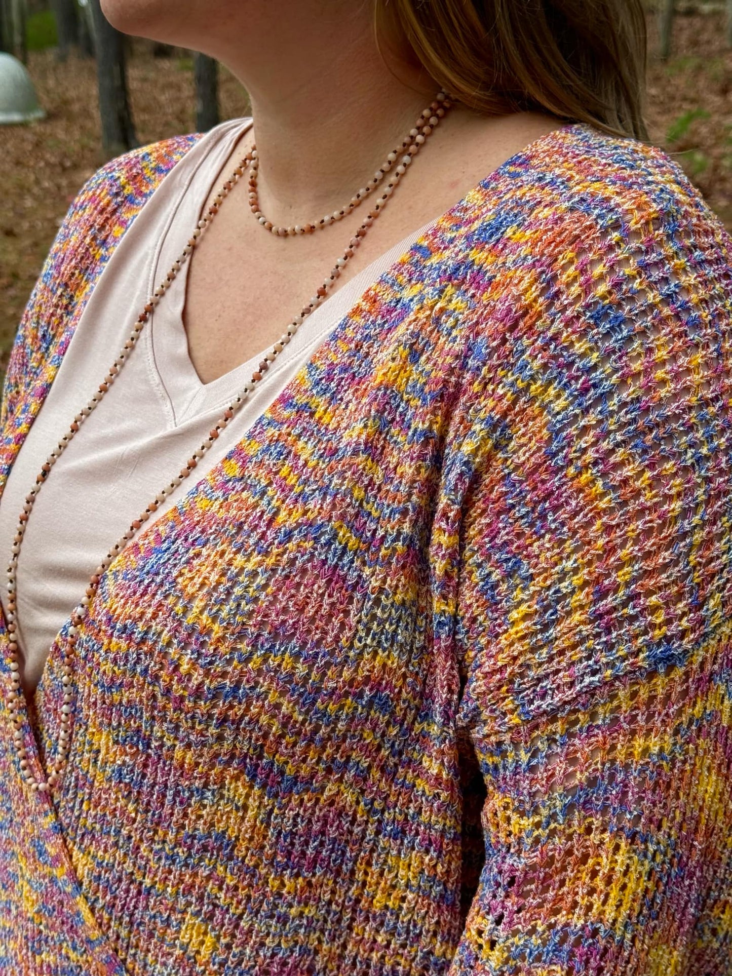 Oversized Wrap Front Sweater