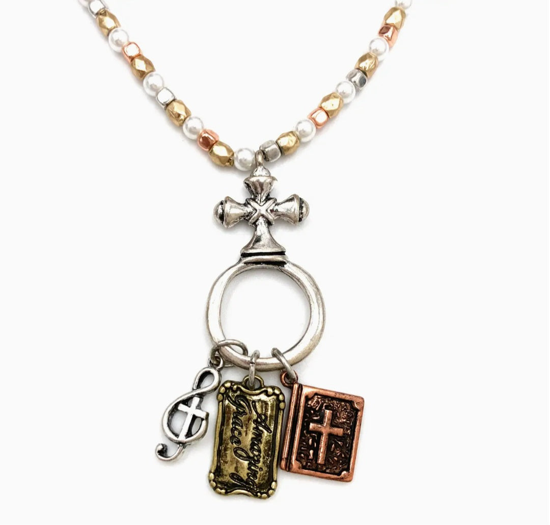 Beaded Christian Necklace
