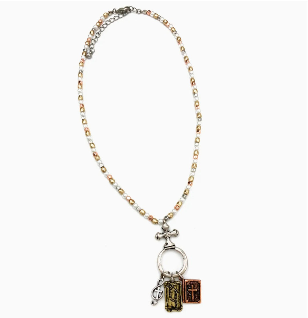 Beaded Christian Necklace
