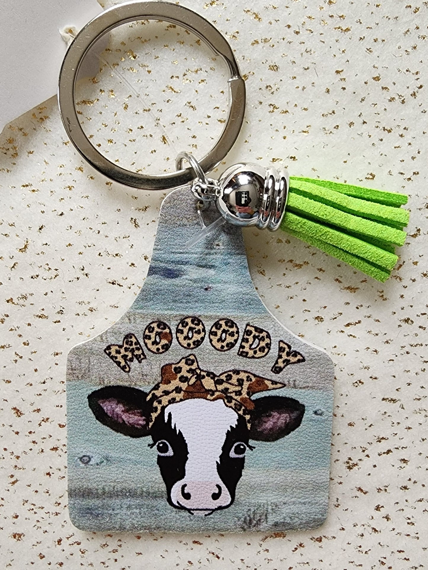 Mooody Cow Keychain