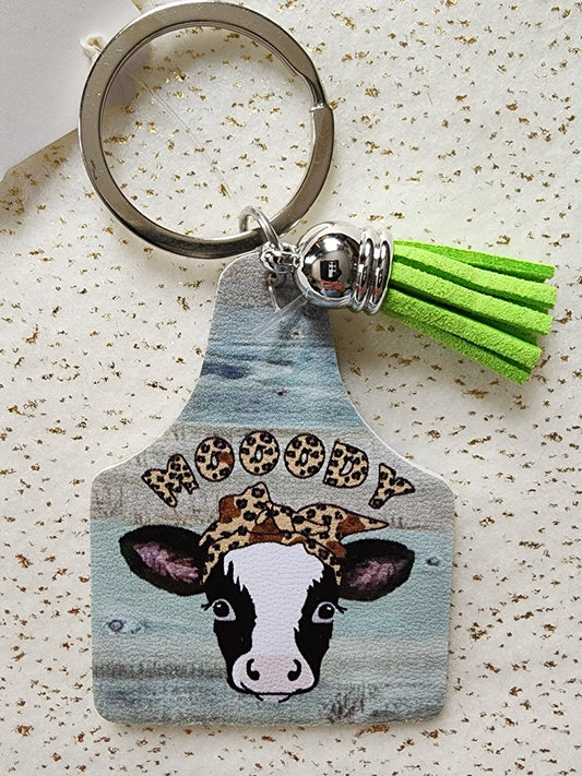 Mooody Cow Keychain