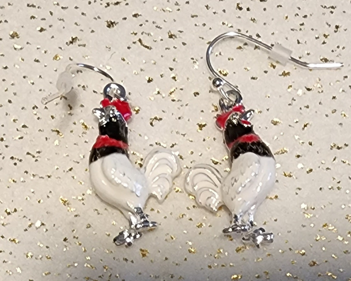 Rooster Earrings