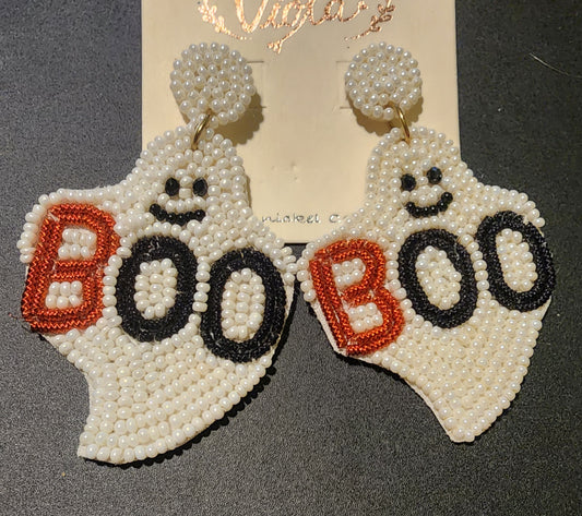 Halloween Seed Bead Earrings