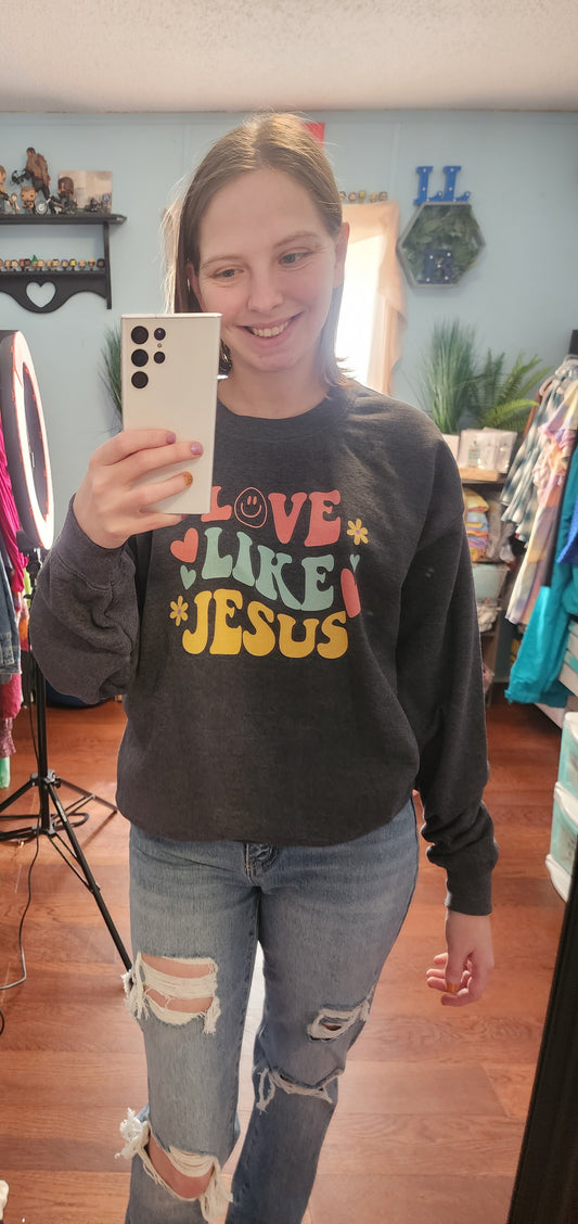 Love Like Jesus Sweatshirt- Curvy