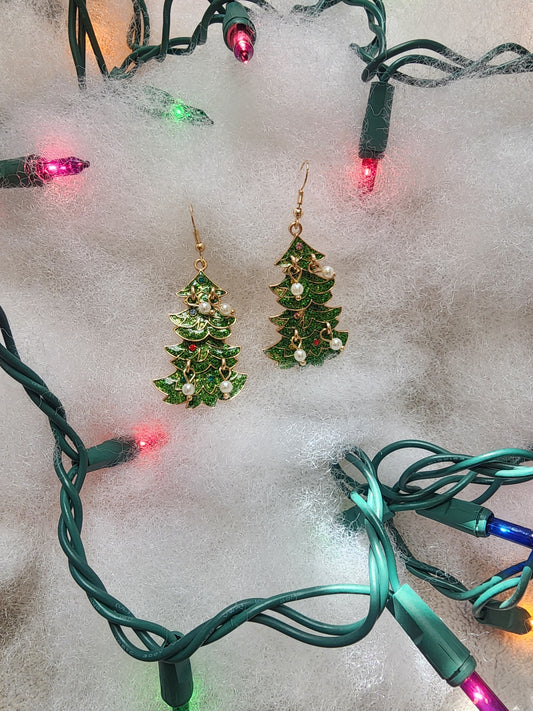 "Ashley" Dangling Tree Earrings