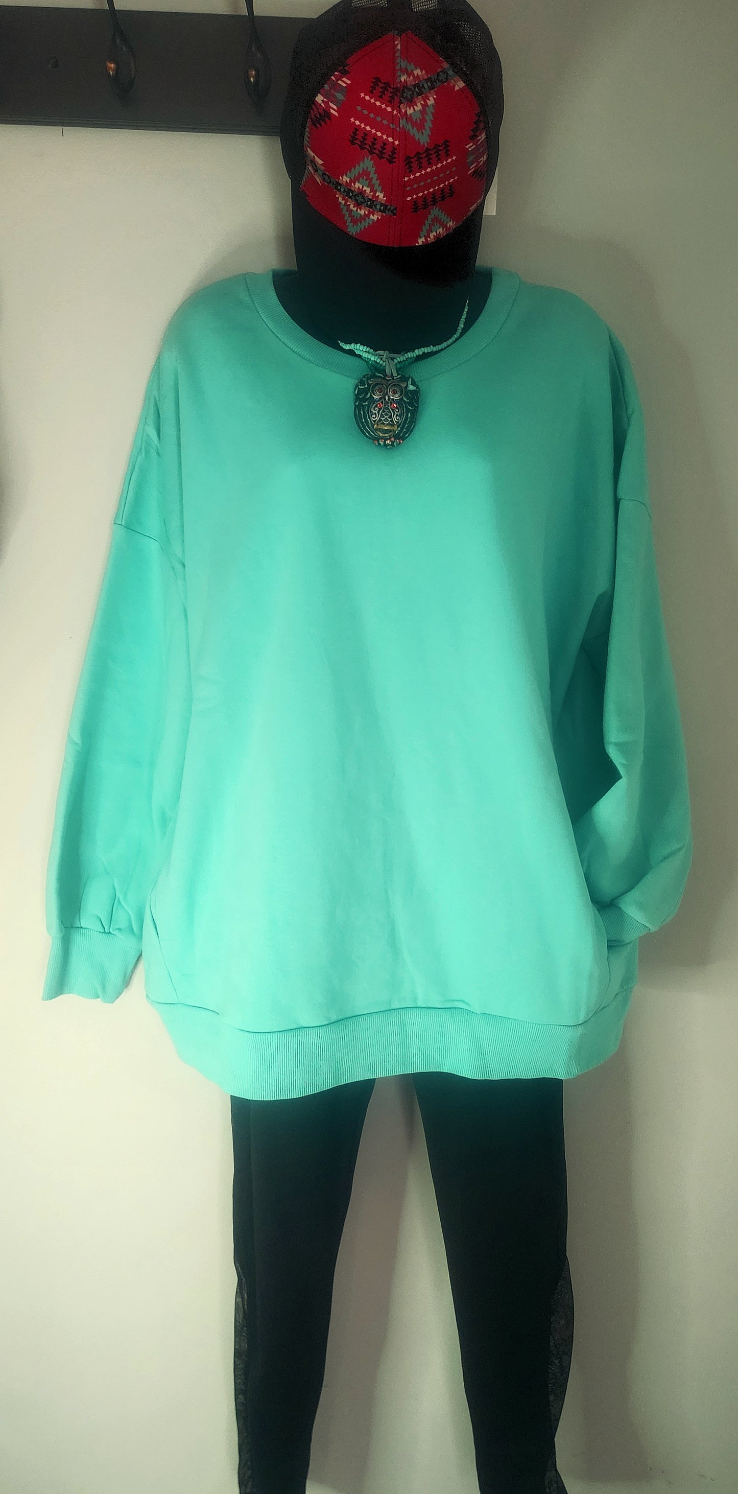 "MaHayle" Mint Blue Sweatshirt