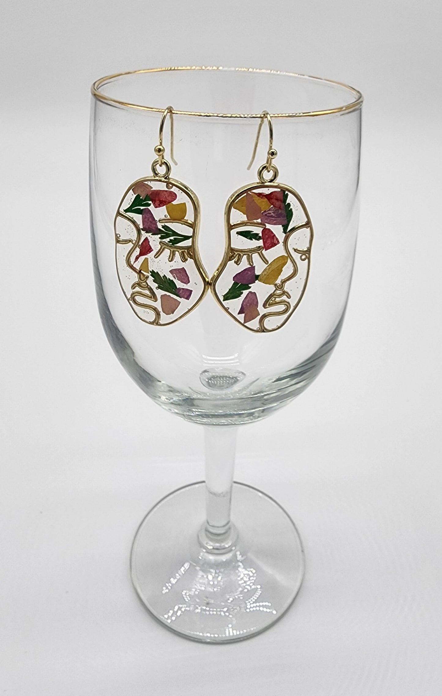 "Jordan" Artistic Face Earrings