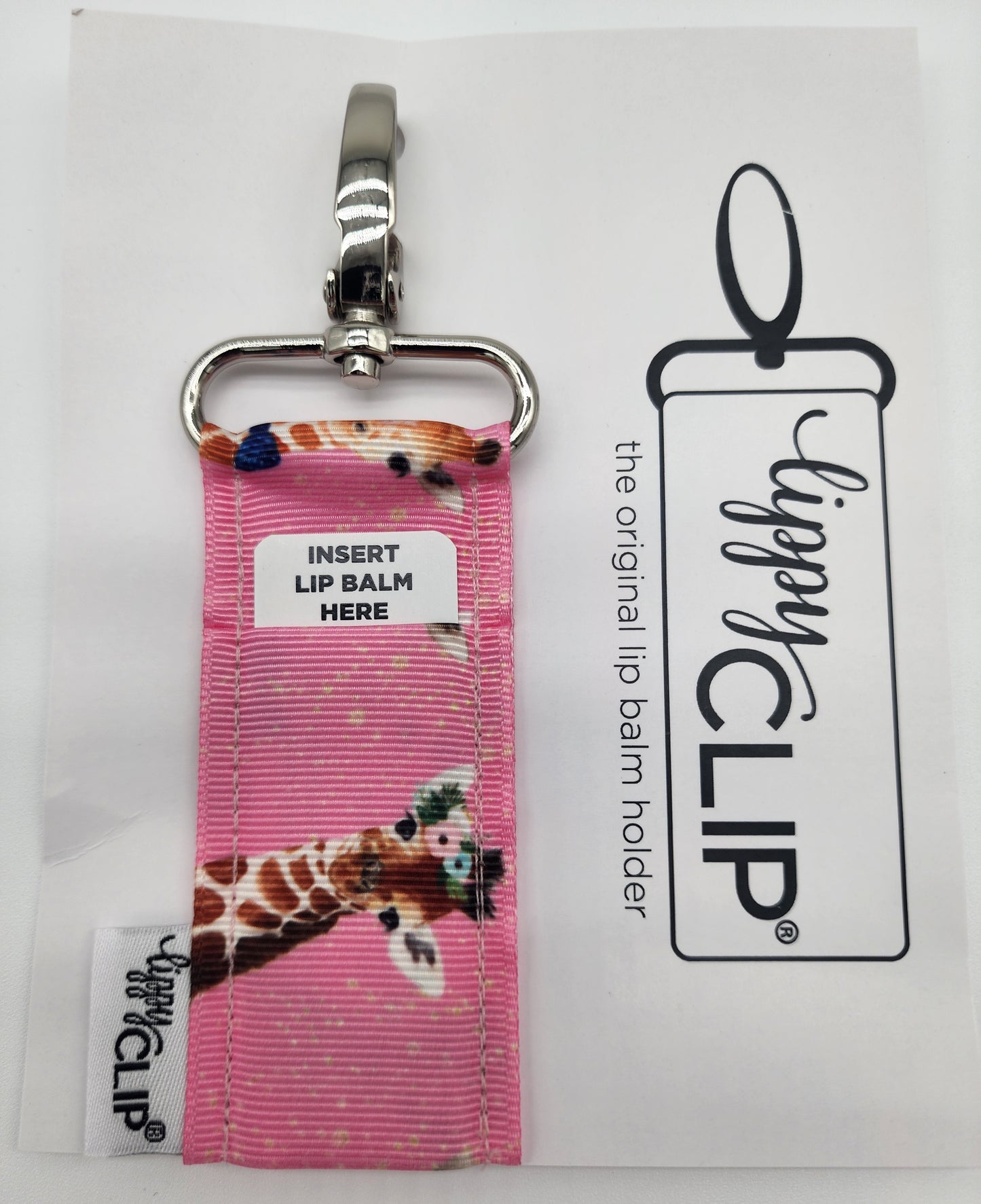 Pink Giraffe LippyClip