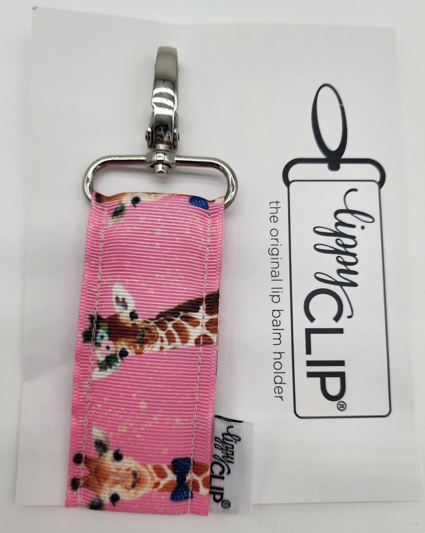 Pink Giraffe LippyClip