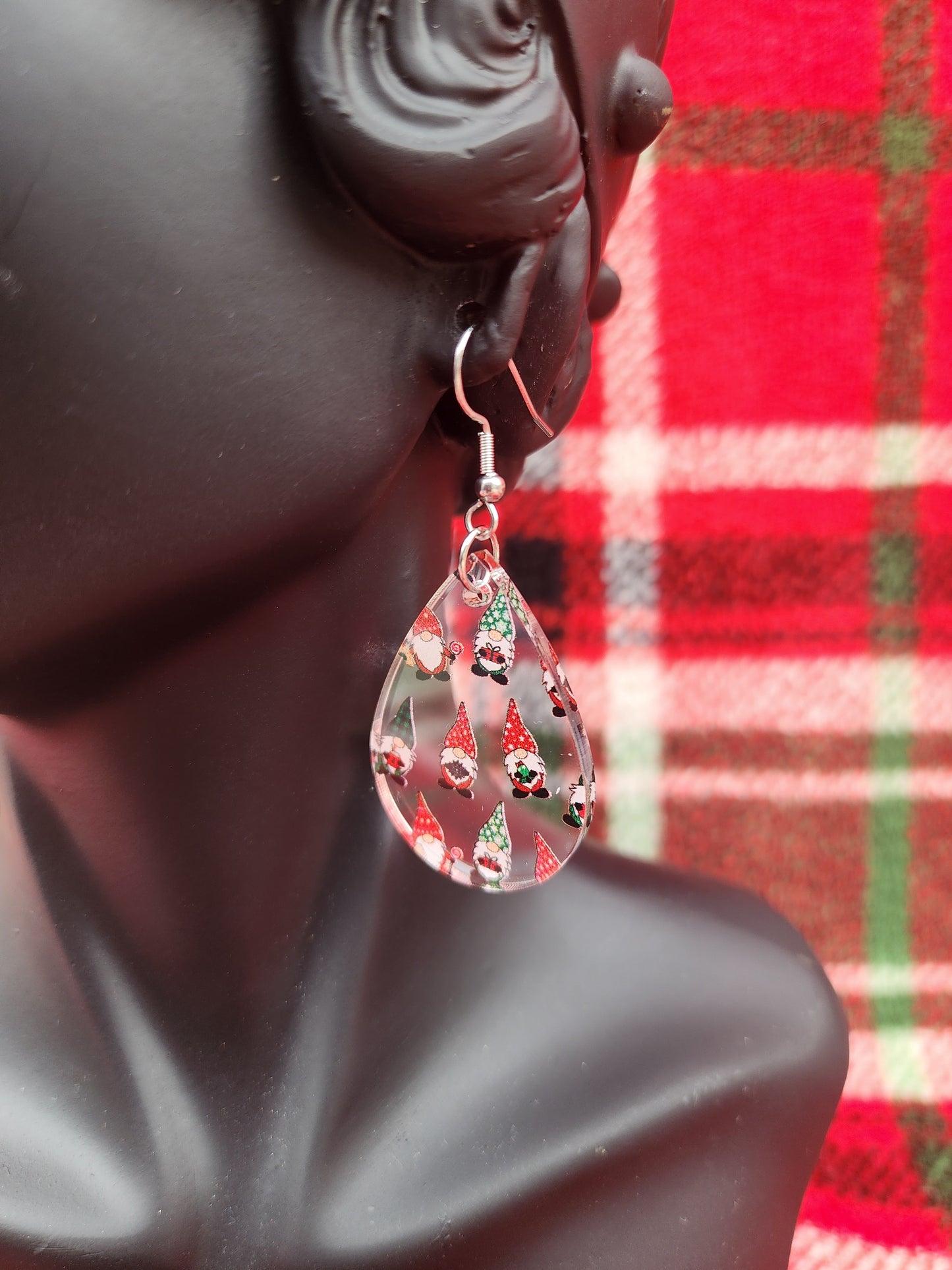 Clear Gnome Earrings