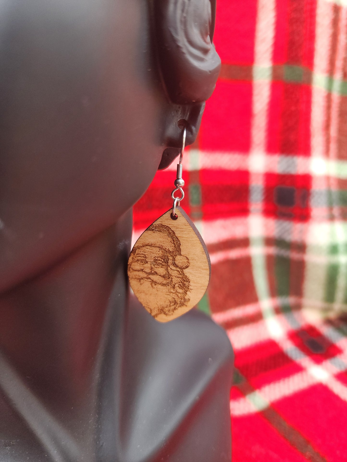 Vintage Santa Earrings