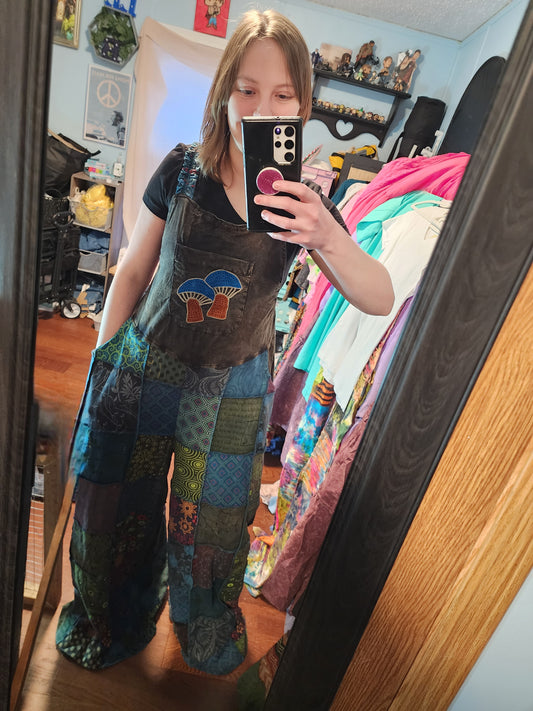 Mushroom Overalls/ Bibs