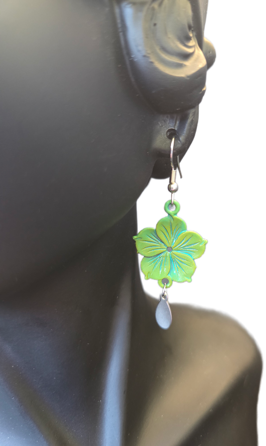 Patina Flower Earrings