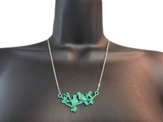 Patina 2 Bird Necklace