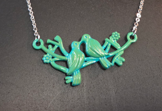 Patina 2 Bird Necklace
