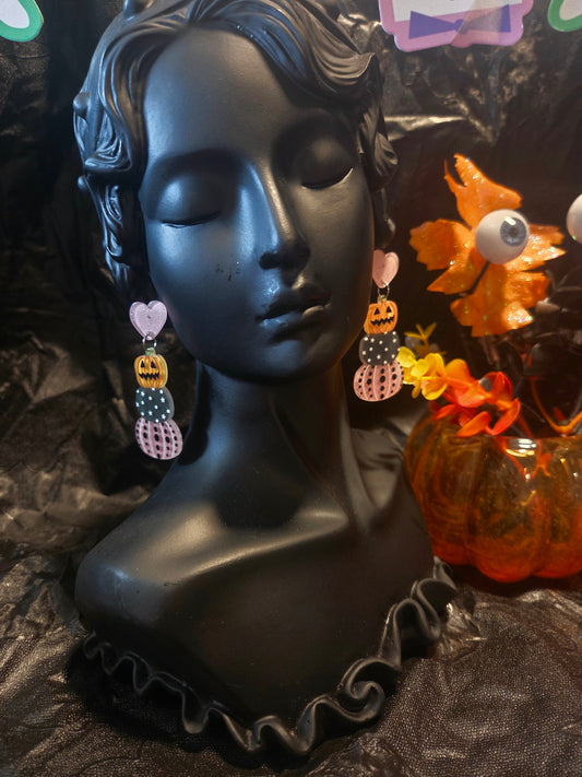 Pumpkin Stack Earrings
