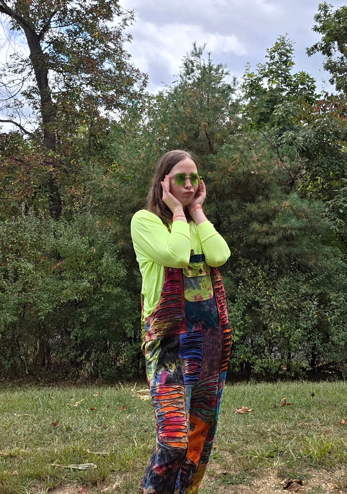 Tie-Dye Overalls/ Bibs