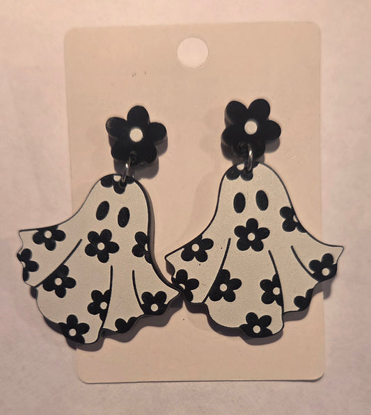 Floral Ghost Earrings